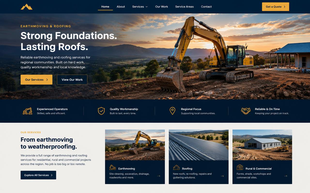 Building and maintenance website sample website direction